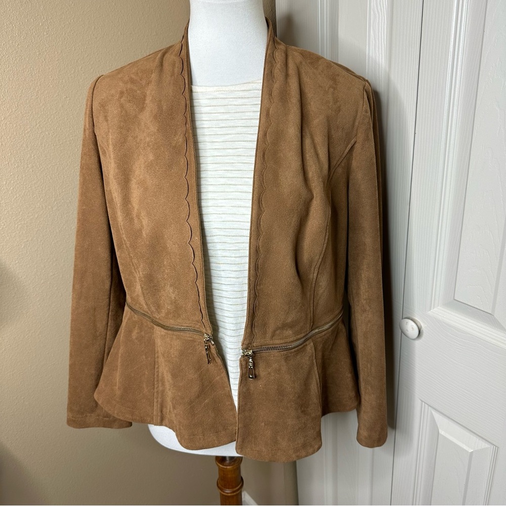 Chico's Tan Suede Jacket